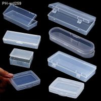 8 Sizes Small Square Clear Plastic Storage Box For Jewelry Diamond Embroidery Craft Bead Pill Home Storage Supply Storage Box