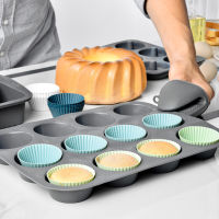 Muffin Cup Morandi Color Round Egg Tart Steamed Egg Silicone Complementary Food Mold