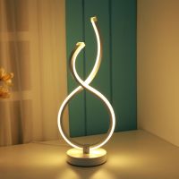 【YD】 Table Lamp Metal Desk Lamps Bedroom Bedside Decoration Study Room Lighting Fixture