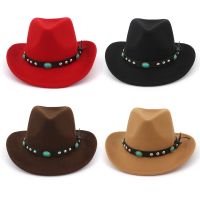 Ethnic Style Cowgirl Hat Western Cowboy Hat Fashion Top Hat for Christmas Halloween Party Holiday Cosplay Prop