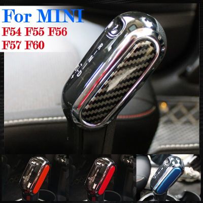 Penutup Dekoratif Kepala Tongkat Gigi Mobil สำหรับ BMW MINI Cooper S F54 F55 F56 F57 F60คลับแมน Stiker Modifikasi Aksesori ภายใน