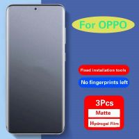 ۩ Reno9Pro 8Pro Matte Hydrogel Film For OPPO FindX6Pro X5Pro X3 X2 Soft HD Screen Protector Reno7Pro Reno6Pro 5Pro 4Pro 3Pro