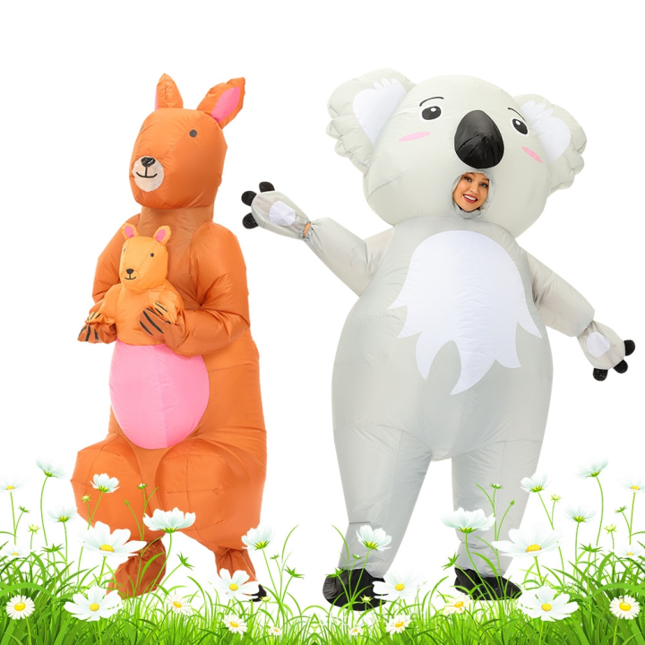 Australian Halloween Costume Kangaroo Koala Cosplay Inflatable Clothing Blow Suit Koala Costume