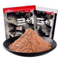 เหยื่อตกปลานิล Hua ซองดำ 2+1 / 3+1 (100g) สูตรกลิ่นหอม เร่งปลาเข้าเหยื่อ รวมฝูงปลา มีกลูเตนเส้นใยรูดตกได้เลย