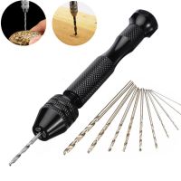 iho✒✾  Woodworking Tools Drilling Manual Twist Bit Aluminum Alloy 0.3-3.4mm Hand for Jewelry