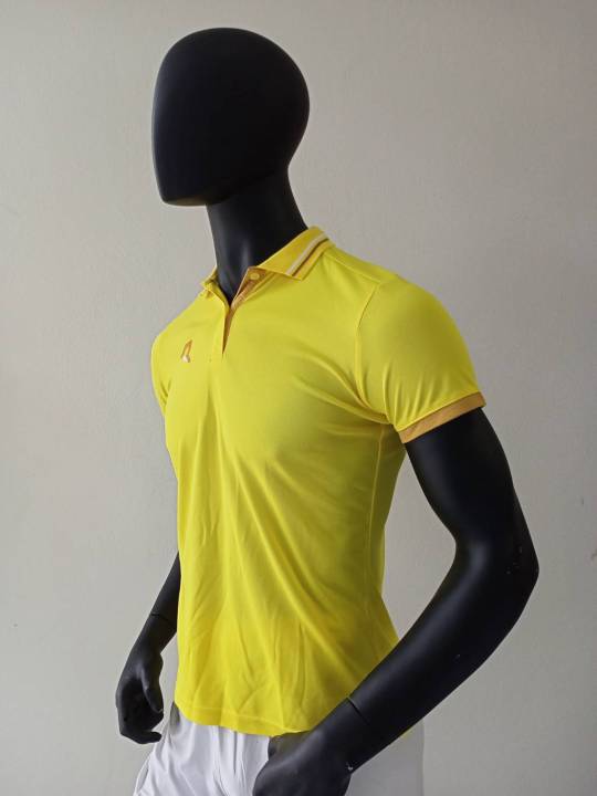 เสื้อโปโล-ยี่ห้อ-real-rac009-สีเหลืองสำหรับผู้หญิง