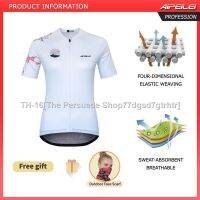 ☊ [IN STOCK]AIPEILEI Womens Cycling Jersey Cycling Wear Female Bicycle Riding Zipper Small Pockets Shirt Quick Dry Breathable Cycling Clothes