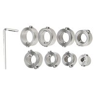 8Pcs Tools Drill Bit Accessories Depth Stop Collar Set Locator Durable Heat Resistance Stainless Steel Ring Positioner