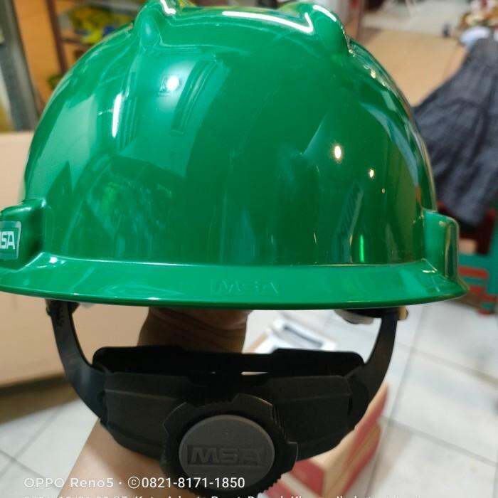 SAFETY HELMET MSA ORI VGARD FASTRACK WARNA HIJAU SAFETYSPACE