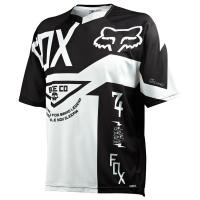 แขนสั้น Pro ฟ็อกซ์แข่งเสื้อวิบากแข่งย์จักรยานสกปรก BMX MTB MX รถ ATV ขี่เสื้อจักรยานขี่จักรยานด้านบนขี่จักรยานย์