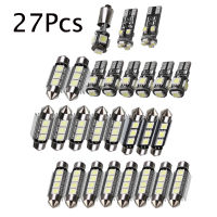 High Quality 27pcsSet Car Interior White LED Light Mini Bulbs Kit 6000K Auto Accessories For Mercedes Benz E class W211 02-08