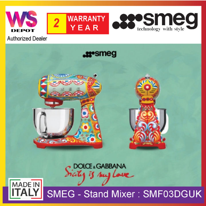 PRE ORDER ) Smeg SMF03DGUK Stand Mixer - Dolce & Gabbana ~LIMITED EDITION~[  SICILY IS MY LOVE COLLECTION ] / SMF01 / SMF02 | Lazada