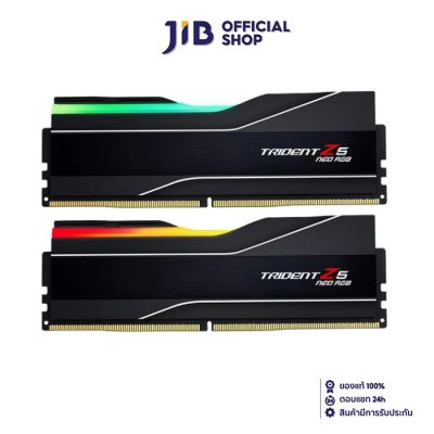 48GB (24GBX2) DDR5 6000MHz RAM (หน่วยความจำ) TRIDENT Z5 NEO RGB (AMD EXPO) (MATTE BLACK) (F5-6000J4048F24GX2-TZ5NR)