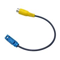 】【=-【 Upgraded Car Reversing Camera Adaptor Cable Fakra Female To RCA Female Compatible Wth C/E/GLKS80L 30Cm/12-Inches