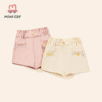 2022 Mini Car Summer Baby Girl Shorts Pure Cotton Solid Color Breathable Sports Shorts Fashion Newborn 6 Months to 5 Years Old