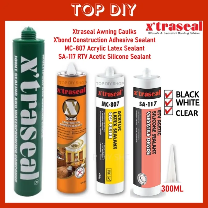 Xtraseal Awning Silicone Grey X Bond Construction Adhesive Sealant