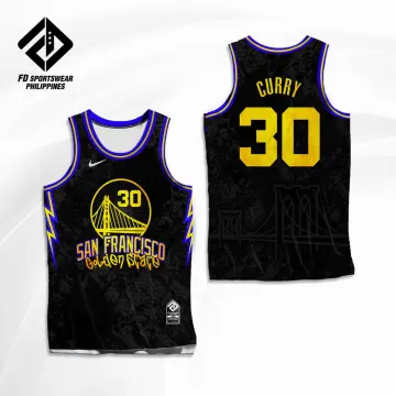 Stephen Curry Golden State Warriors White Gold & Black Gold Jersey - A