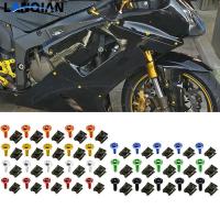 5ชิ้น6มม. ตัวมอเตอร์ไซด์สกรู Fai สำหรับ Yamaha YZF R1 R6 R6S เวอร์ชั่นแคนาดา06 R6S ยุโรปรุ่น04 05 06 07 09-16