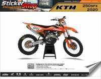 สติ๊กเกอร์ติดรถ วิบาก เอ็นดูโร่ รุ่น ktm 250sfx 2020 No.05