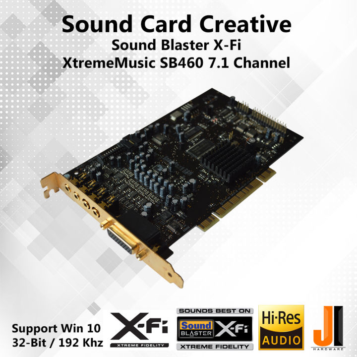 sound-card-creative-sound-blaster-x-fi-xtrememusic-sb0460-7-1-channel-pci-มือสอง