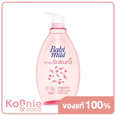Babi Mild White Sakura Organic Head &amp; Body Baby Bath 800ml