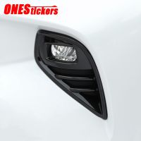 For Toyota Highlander XU70 2021 2022 ABS Car Styling Accessories Front Foglight Fog Lamp Trim Protective Cover Decorative Frame