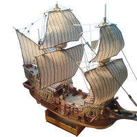 1:100 3D อังกฤษโกลเด้น Hind Galleon เรือเรือกระดาษรุ่นประกอบมือทำงานตลกเกมปริศนา DIY เด็กของเล่นสำหรับเด็กของขวัญ