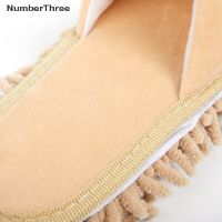 [NumberThree] Cartoon Dog Lazy Mop Slippers Uni Microfiber Cleaning Floor Dusting Slippers .