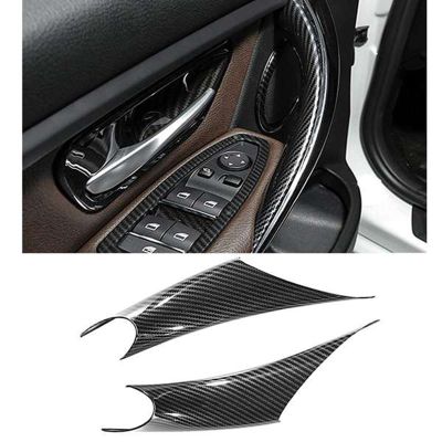 2PCS Inner Door Pull Handle Inside Cover Protect Case For-BMW 3/4 Series F30 F35 2012-2018