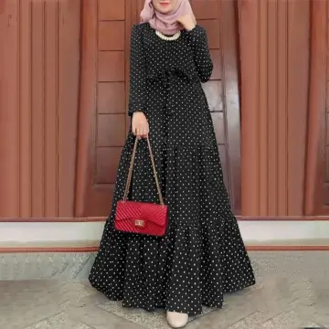 Pola dress cheap muslimah