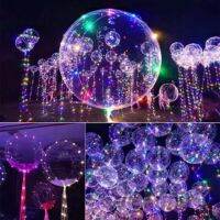 LED New YEAR Decor Luminous Led Balloon Transparent Round Bubble Party 18 inches