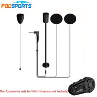 Fodsports ไมโครโฟนลำโพง V6S สำหรับ V6S,อุปกรณ์เสริมไมโครโฟนอ่อนไมโครโฟนยากสำหรับ V6S (ไม่รวมอินเตอร์คอม)