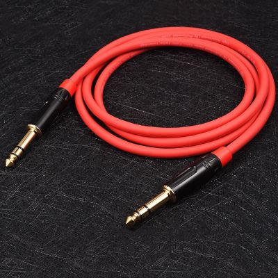 【YF】 GuSuo Jack 6.35mm 1/4  Male to Plug Microphone Audio Stereo Extension TRS TS Cable M/M G412 0.5 - 30 meter