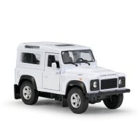 1:34 L รถโมเดล Diecast สีขาว Rover Defender ใหม่ในกล่อง