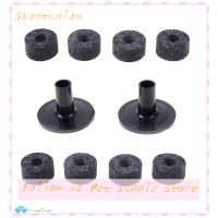 Sha 8pcs 25mm Felt WASHER + 2pcs cymbal Sleeves REPLACEMENT for SHELF Drum Kit