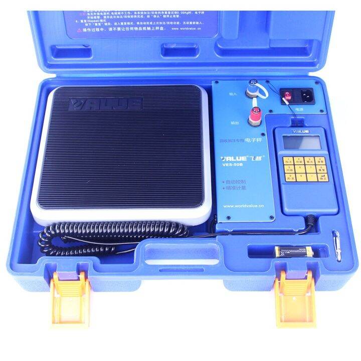 VALUE VES-50B Refrigerate A/C Charging Scale Digital Electronic Scales ...