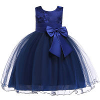 Baby Kids Clothes Spring Autumn New Girls Print Wedding Princess Dress Children Birthday Party Christmas Dress 3-10 Year