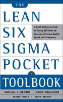 The Lean Six Sigma Pocket Toolbook: คู่มืออ้างอิงอย่างรวดเร็วถึง100เครื่องมือสำหรับการปรับปรุงคุณภาพและความเร็ว