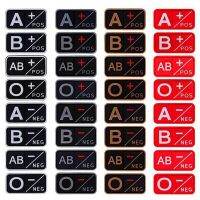 ♝●◎ 3D PVC A B AB O Positive POS A- B- AB- O- Negative NEG Blood Type Group Patch for clothing Military Rubber Badge Hook Loop