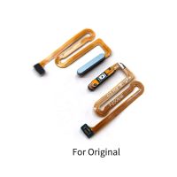 สําหรับ Samsung Galaxy A13 A135F / A13 5G ปุ่มเพาเวอร์ Flex Cable Side Key Switch ON OFF Control พร้อมเซ็นเซอร์ลายนิ้วมือ