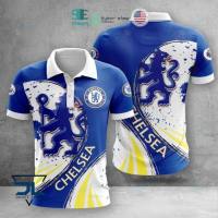 (ALL IN STOCK XZX)   Chelsea Football Club Keep The Blue Flag Flying High Polo Shirt 02  (Free customized name logo for private chat, styles can be changed with zippers or buttons)