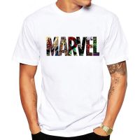 LUSLOS 2023 Mens Casual Marvel Printed T Shirt Fashion Streetwear O-Neck Male Tshirt Man T-shirt Tee Top camiseta masculina  NHXJ