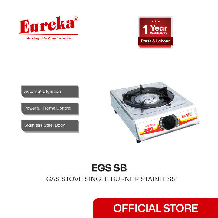 Eureka Gas Stove Single Burner Stainless EGS SB Lazada PH