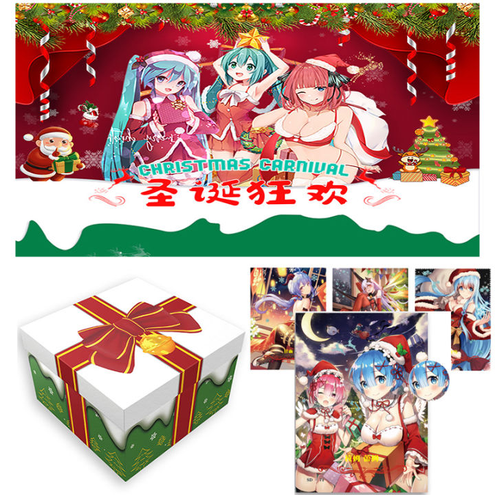 goddess-story-christmas-carnival-beelzebul-nakano-miku-rem-อะนิเมะคอลเลกชันเกมกล่องการ์ดเด็กของเล่นคริสต์มาส-gifts