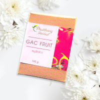 สบู่ฟักข้าวรังใหม Gac Fruit Luxury Beauty Soap Bar - Phutthong Brand OTOP