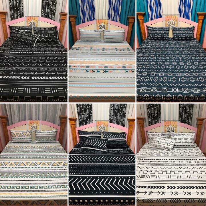 Canadian Cotton Bedsheet 3in1 (with two pillow case) Lazada PH
