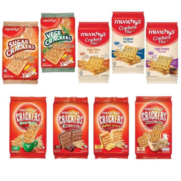 Rrhettph Munchys High Calcium Fiber Crackers Plus Sandwich Wheat