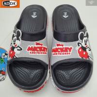 ADDA รองเท้าแตะลำลองแบบสวม รุ่น 53Y17-W1 ลาย MICKY สีดำ SIZE 4-6