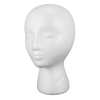 Foam Mannequin Wig Head Display Hat Cap Wig Holder White Foam Head