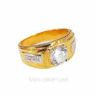 แหวนเพชรชาย 0118 แหวนเพชรcz แหวนทองไมครอน แหวนทองชุบ แหวนทองสวย แหวนใส่ออกงาน แหวน